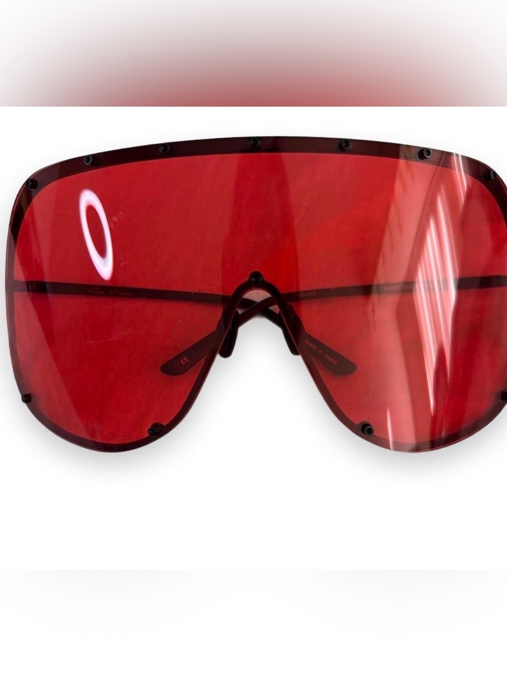 Rick Owens Red Shield Glasses